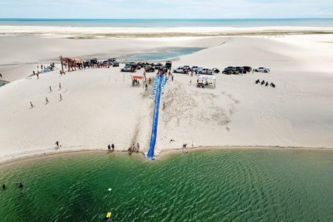 Toboágua no passeio Oeste de Jeri