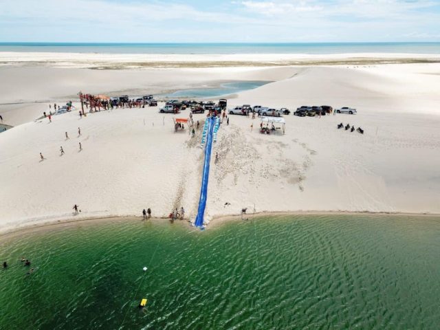 Toboágua no passeio Oeste de Jeri